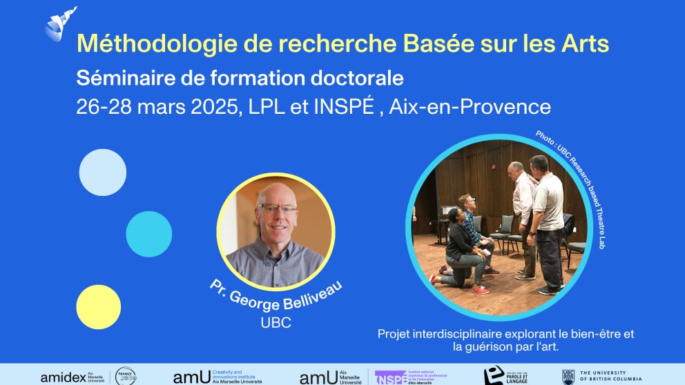 visuel de l'événement Méthodologie de recherche basée sur les arts 